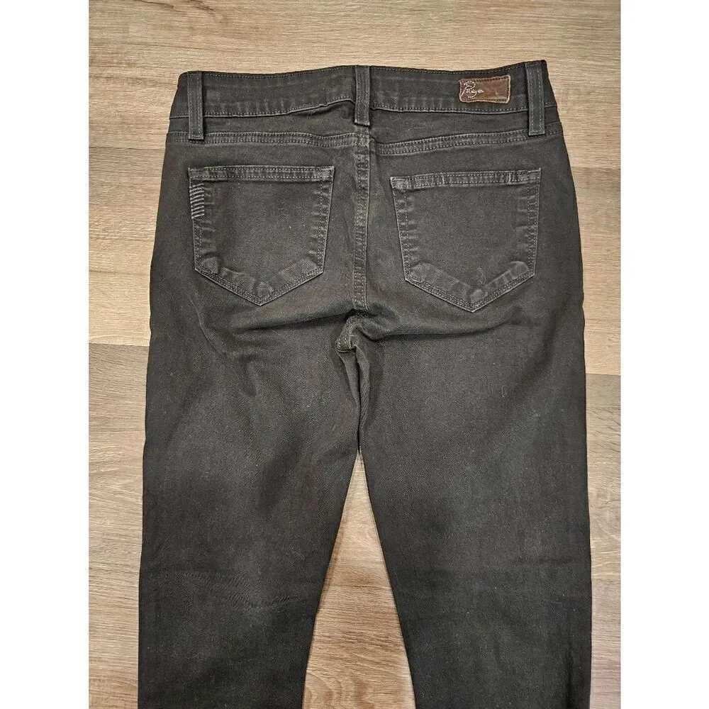 Paige Verdugo Jenning Dark Green Jean Pant size 25 - Picture 2 of 6